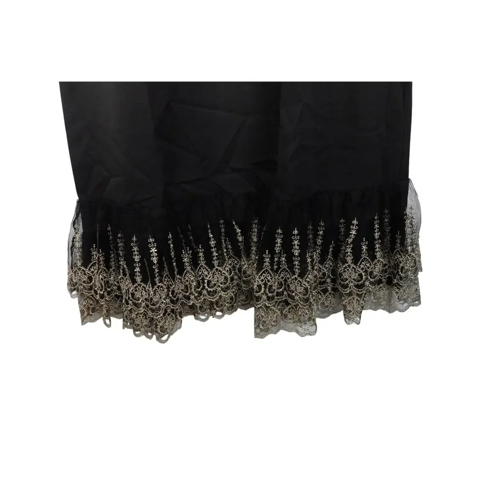 New Tuckernuck Pomander Place Gold Lace Lillith Midi Dress Sz Medium 0107 - Picture 8 of 11